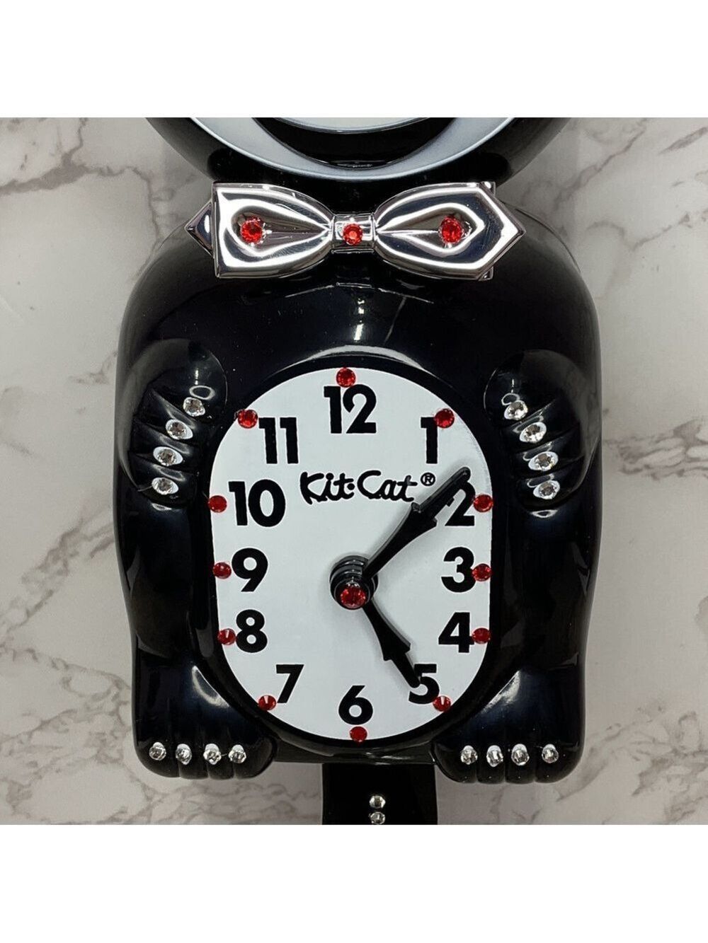 Rare Jeweled Commemorative Edition Tuxedo Kit-Cat Klock Clock OOAK - Picture 4 of 7